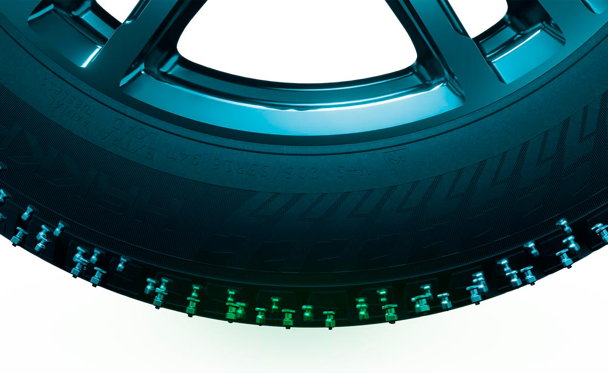 Посадка шипов в протекторе