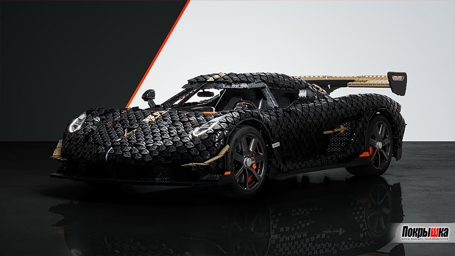 Полноразмерный Koenigsegg из Lego