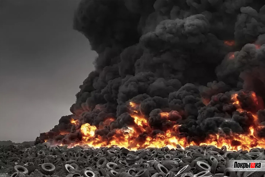 Самая крупная свалка шин в мире