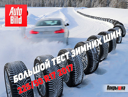 Издание AutoBild протестировало зимние шины 225/50 R17