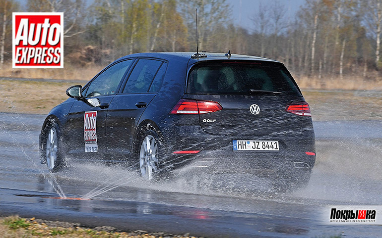 Тест зимних шин 225/45/ R17 на мокрой дороге