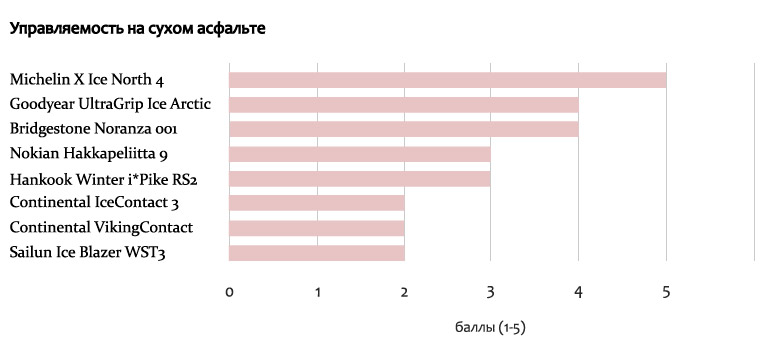 Зимние шины для сухого асфальта
