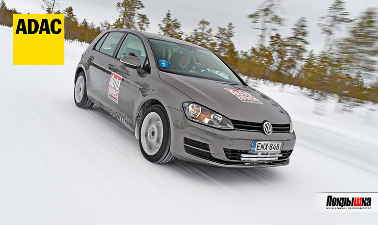 Тестирование авторезины на заснеженной дороге